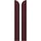 Ekena Millwork Americraft 2-Board (3 Batten) Wood Joined Board-n-Batten Shutters w/ Arch Top, ARW401BQ207X77WRH, PR ARW401BQ207X77WRH - alternate 1